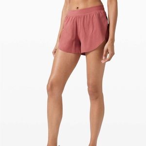 Lululemon Find Your Pace Short 3" Cherry Tint
